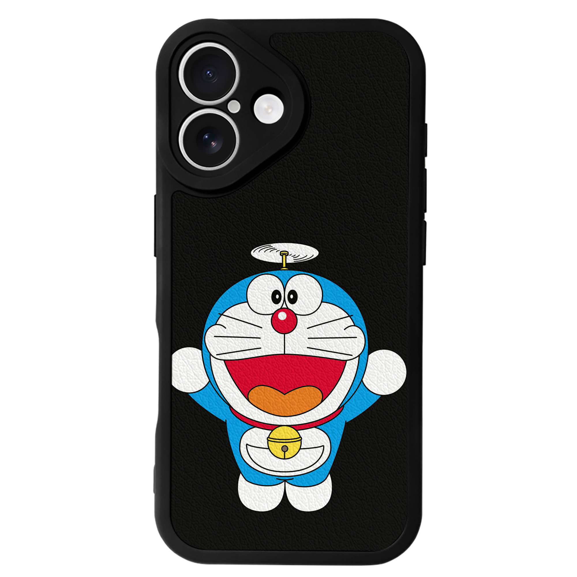 （画像用） ドラえもん Doraemon 【iPhone 16シリーズ対応】シリコンスマホケース（レザー調） 材質：シリコン